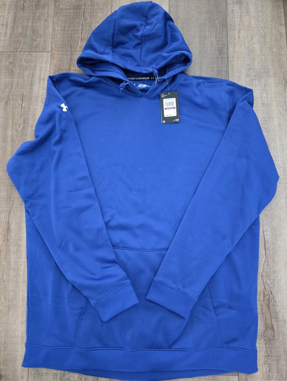 Under Armour Men’s Blue Hooded Pullover Sweatshirt NWT - Size XXLT